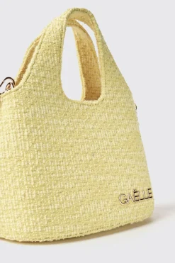 Borse A Mano|Borse Mini^Gaëlle Mini hobo bag con logo in metallo • - Paris Giallo
