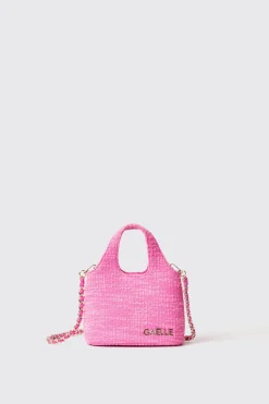 Borse A Mano^Gaëlle Mini hobo bag con logo in metallo • - Paris Fucsia
