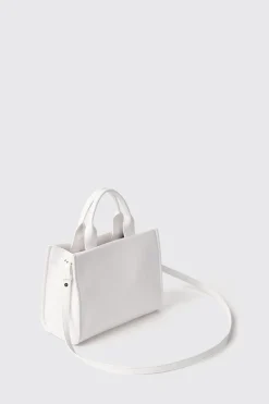 Borse A Mano|Borse Mini^Gaëlle Mini shopper con logo embossed • - Paris Bianco