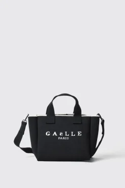 Borse A Mano|Borse Mini^Gaëlle Mini shopper con logo ricamato • - Paris Nero