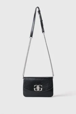 Borse A Mano|Borse Mini^Gaëlle Mini shoulder strap con double g a girello • - Paris Nero