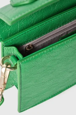 Borse A Mano^Gaëlle Mini shoulder strap con logo in metallo e maxi flag g coursive • - Paris Verde