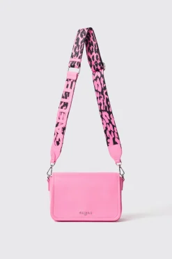 Borse Mini|Borse A Tracolla^Gaëlle Mini shoulder strap con logo in metallo e tracolla personalizzata • - Paris Rosa