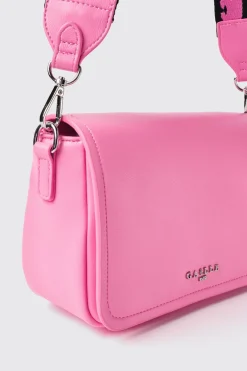 Borse Mini|Borse A Tracolla^Gaëlle Mini shoulder strap con logo in metallo e tracolla personalizzata • - Paris Rosa