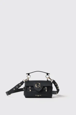 Borse A Mano|Borse Mini^Gaëlle Mini shoulder strap con logo e applicazione g in metallo • - Paris Nero
