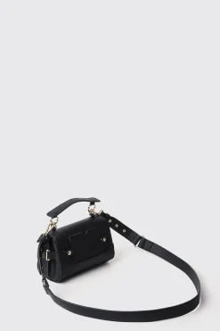 Borse A Mano|Borse Mini^Gaëlle Mini shoulder strap con logo e applicazione g in metallo • - Paris Nero