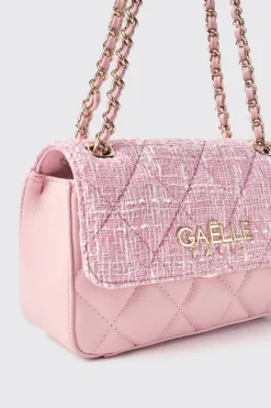Borse Mini^Gaëlle Mini shoulder strap con logo in metallo • - Paris Rosa