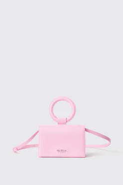 Borse A Mano|Borse Mini^Gaëlle Mini shoulder strap con logo in metallo • - Paris Rosa