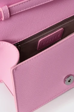 Borse A Mano|Borse Mini^Gaëlle Mini shoulder strap con logo in metallo • - Paris Rosa