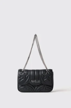 Borse A Tracolla^Gaëlle Mini shoulder strap con matelasse' e logo con strass • - Paris Nero