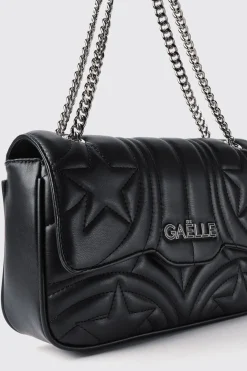 Borse A Tracolla^Gaëlle Mini shoulder strap con matelasse' e logo con strass • - Paris Nero