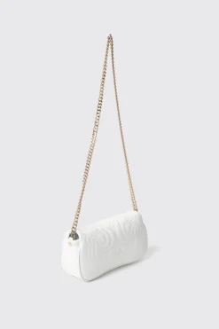 Borse Mini|Borse A Tracolla^Gaëlle Mini shoulder strap con matelasse' e applicazione double g in metallo • - Paris Bianco