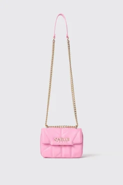 Borse Mini|Borse A Tracolla^Gaëlle Mini shoulder strap matelasse' e logo in metallo • - Paris Rosa