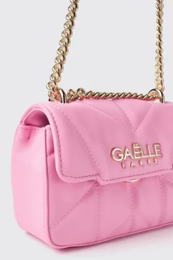 Borse Mini|Borse A Tracolla^Gaëlle Mini shoulder strap matelasse' e logo in metallo • - Paris Rosa