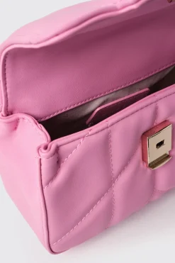 Borse Mini|Borse A Tracolla^Gaëlle Mini shoulder strap matelasse' e logo in metallo • - Paris Rosa