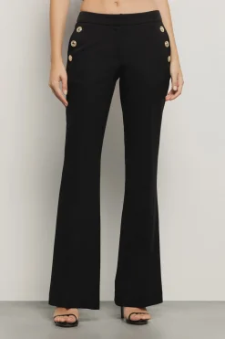 Pantaloni & Leggings^Gaëlle Pantalone a trombetta in cady • - Paris Nero