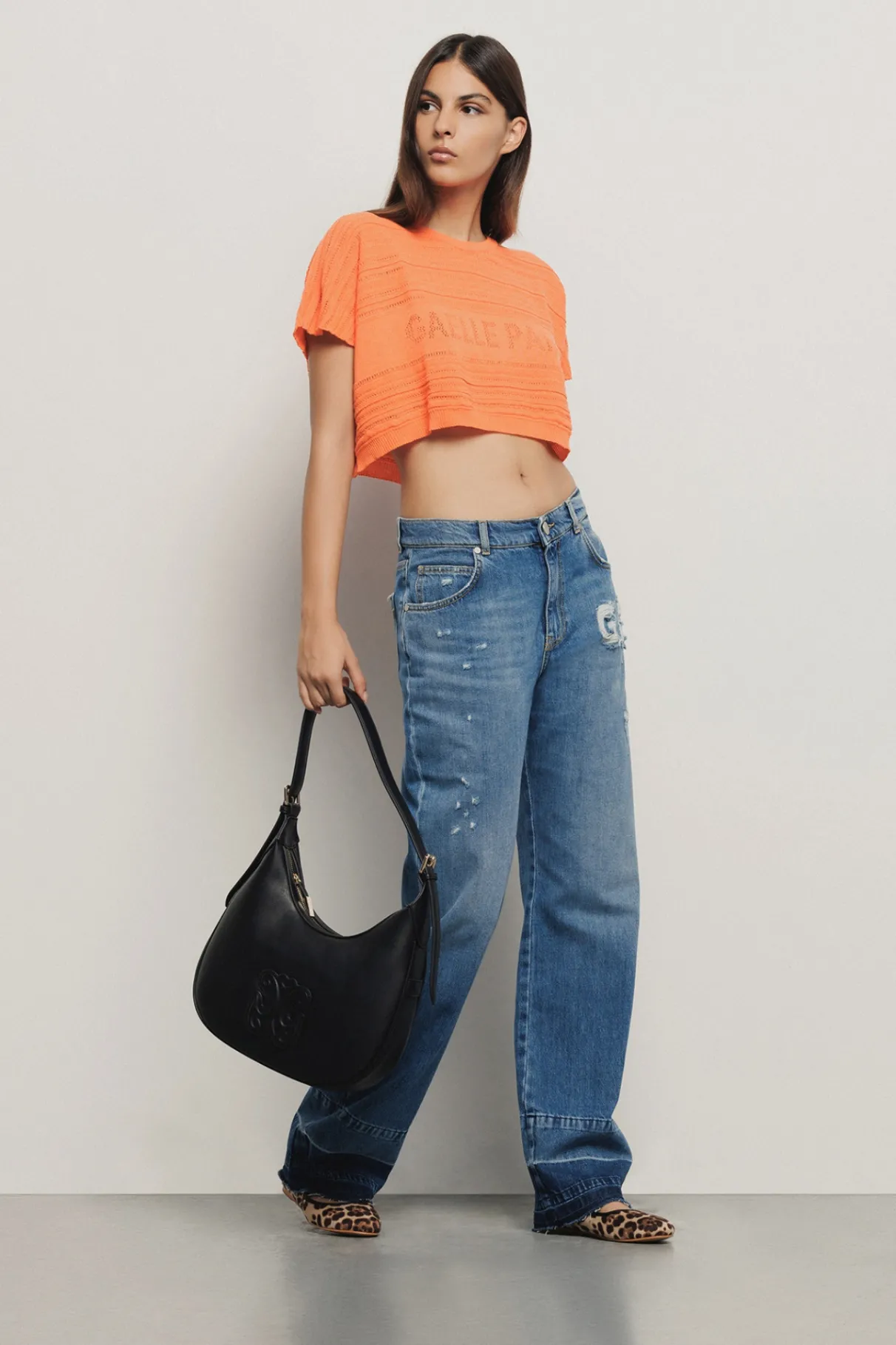 Pantaloni & Leggings|Denim^Gaëlle Pantalone boy low waist straight • - Paris Blu
