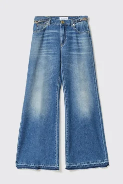 Pantaloni & Leggings|Denim^Gaëlle Pantalone boy palazzo • - Paris Blu