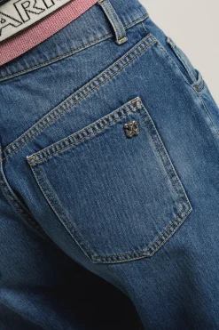 Pantaloni & Leggings|Denim^Gaëlle Pantalone boy straight • - Paris Blu