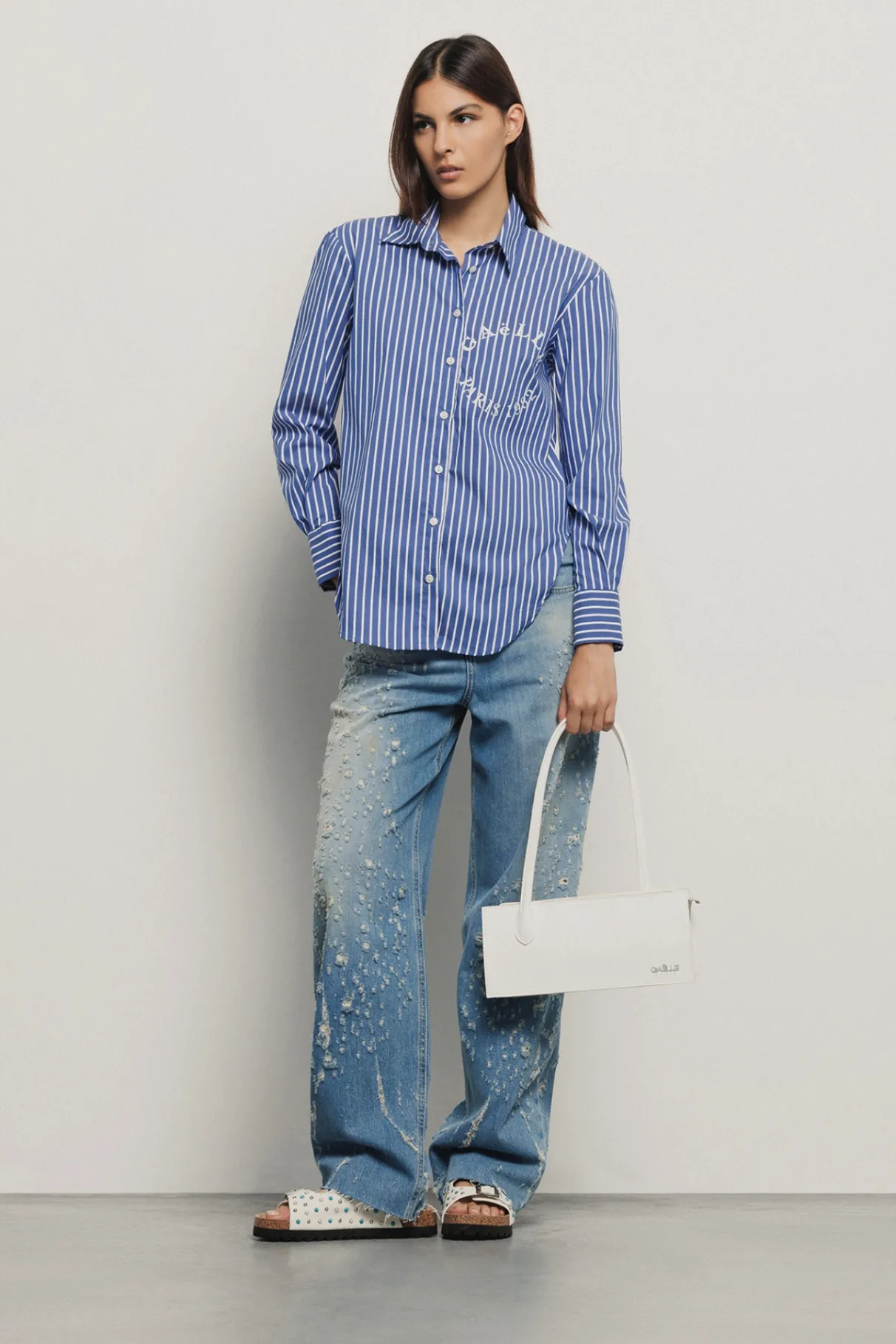 Pantaloni & Leggings|Denim^Gaëlle Pantalone boy straight loose fit • - Paris Blu