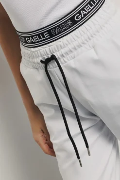 Pantaloni & Leggings^Gaëlle Pantalone con elastico logato • - Paris Bianco