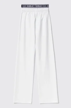 Pantaloni & Leggings^Gaëlle Pantalone con elastico logato • - Paris Bianco