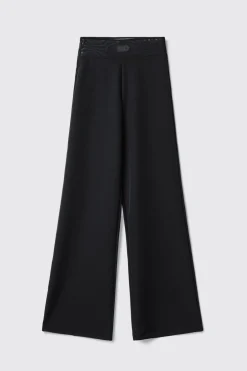 Pantaloni & Leggings^Gaëlle Pantalone dritto con dettaglio tulle in vita • - Paris Nero