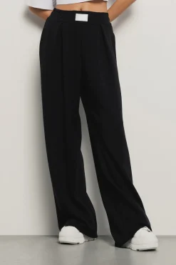 Pantaloni & Leggings^Gaëlle Pantalone dritto con etichetta davanti • - Paris Nero