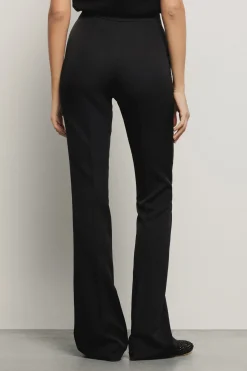 Pantaloni & Leggings^Gaëlle Pantalone flaire in cady con morsetti • - Paris Nero