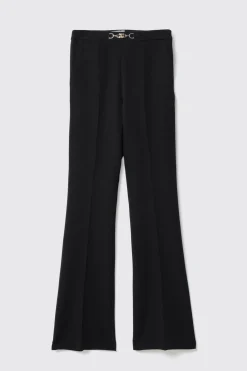 Pantaloni & Leggings^Gaëlle Pantalone flaire in cady con morsetti • - Paris Nero