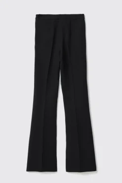 Pantaloni & Leggings^Gaëlle Pantalone flaire in cady con morsetti • - Paris Nero