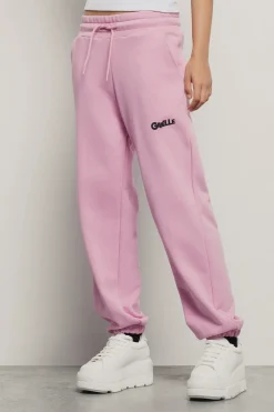 Pantaloni & Leggings^Gaëlle Pantalone in felpa tasche alla francese e stampa • - Paris Rosa orchidea