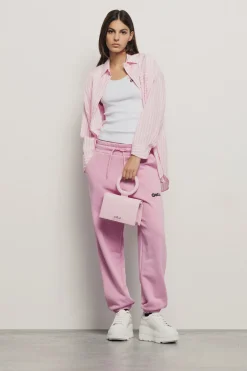 Pantaloni & Leggings^Gaëlle Pantalone in felpa tasche alla francese e stampa • - Paris Rosa orchidea