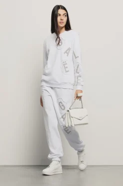 Pantaloni & Leggings^Gaëlle Pantalone in felpa tasche alla francese e dettaglio • - Paris Bianco