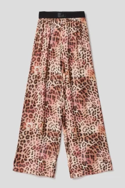 Pantaloni & Leggings^Gaëlle Pantalone morbido in raso stampato • - Paris Macula multicolor