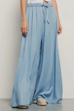 Pantaloni & Leggings|Denim^Gaëlle Pantalone palazzo ampio • - Paris Blu