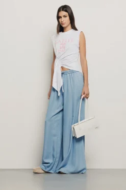 Pantaloni & Leggings|Denim^Gaëlle Pantalone palazzo ampio • - Paris Blu