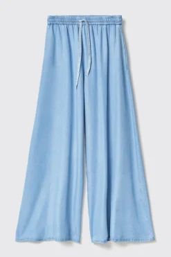 Pantaloni & Leggings|Denim^Gaëlle Pantalone palazzo ampio • - Paris Blu