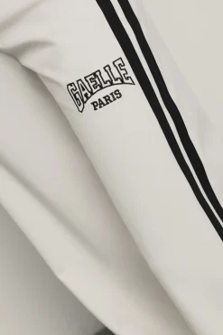 Pantaloni & Leggings^Gaëlle Pantalone palazzo con bande su fianchi e stampa • - Paris Bianco