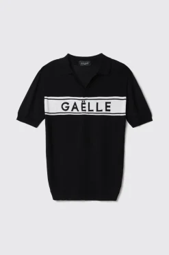 T-Shirt^Gaëlle Polo basic in maglieria • - Paris Nero