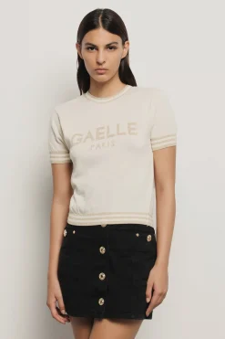 Maglieria^Gaëlle Pullover regular manica corta • - Paris Off white