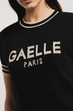Maglieria^Gaëlle Pullover regular manica corta • - Paris Nero