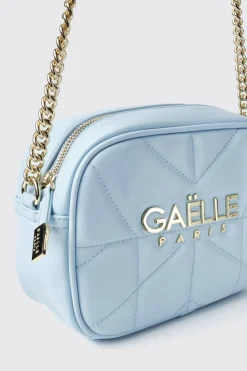 Borse Mini|Borse A Tracolla^Gaëlle Reg camera bag con matelasse' e logo in metallo • - Paris Celeste