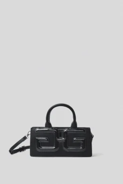 Borse A Mano^Gaëlle Reg hand bag in vernice con maxi patch double g • - Paris Nero