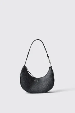 Borse A Mano|Borse A Tracolla^Gaëlle Reg moon bag logo in metallo e tracolla e maxi g con pietre • - Paris Nero