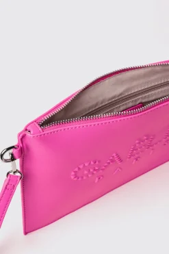Pochette|Borse A Mano^Gaëlle Reg pochette con logo embossed • - Paris Fucsia
