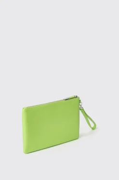 Pochette^Gaëlle Reg pochette ecopelle logo in metallo • - Paris Lime