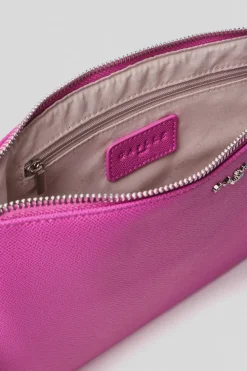 Pochette^Gaëlle Reg pochette ecopelle logo in metallo • - Paris Fucsia