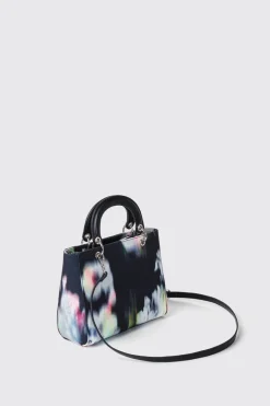 Borse A Tracolla^Gaëlle Reg shoulder strap canvas stampa allover banda logo • - Paris Fiorato