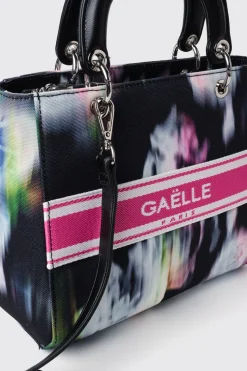 Borse A Tracolla^Gaëlle Reg shoulder strap canvas stampa allover banda logo • - Paris Fiorato